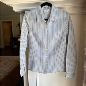 Women's Vintage Striped Button Down Shirt